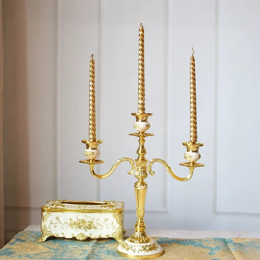 Baroque Metal Candelabra