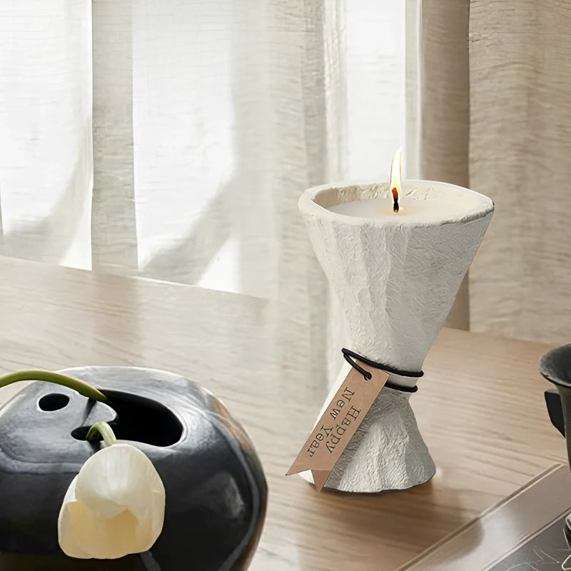 Cement Candle Holder