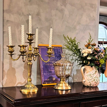 Baroque Metal Candelabra
