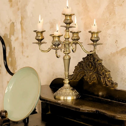 Baroque Metal Candelabra