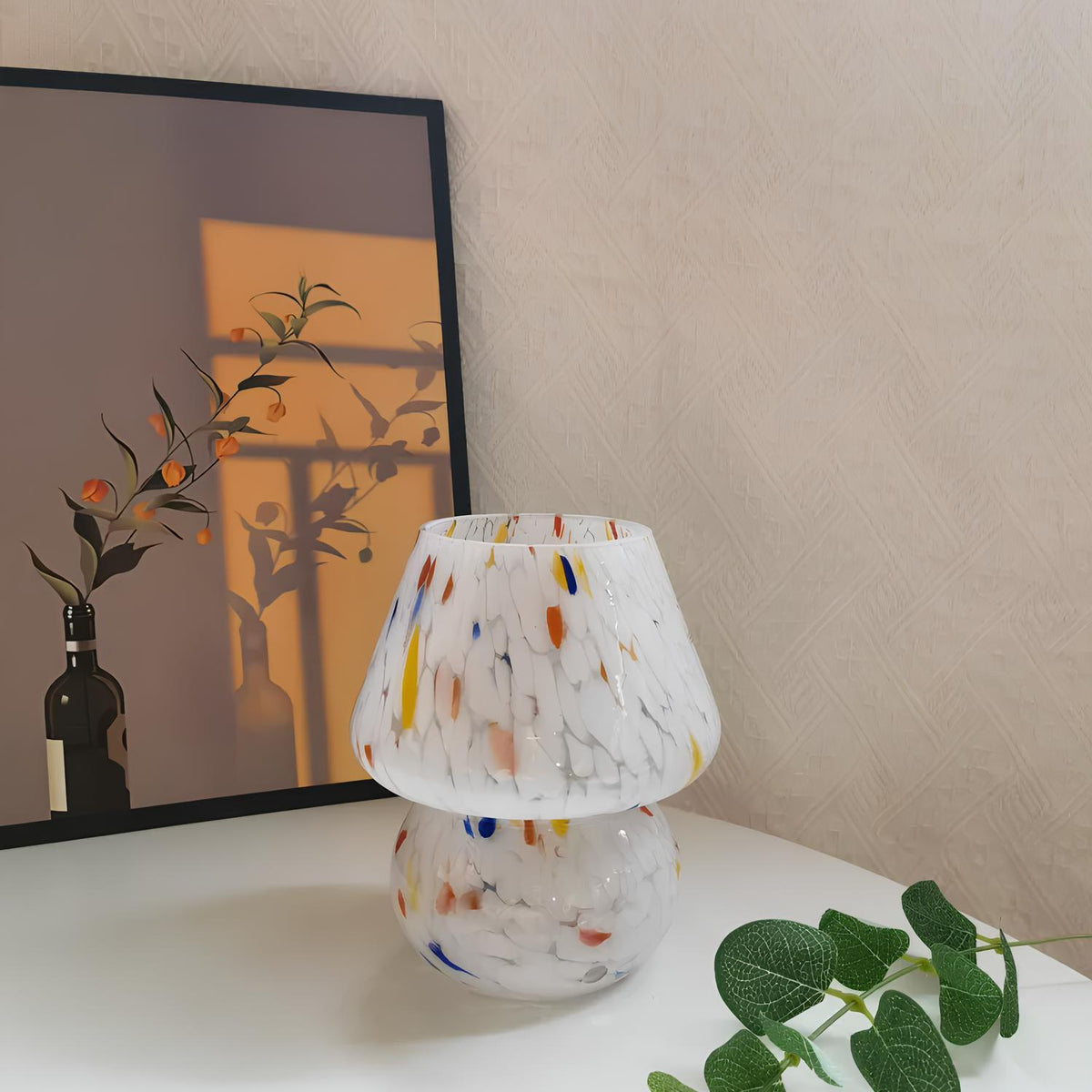Hand-Blown Glass Table Lamp