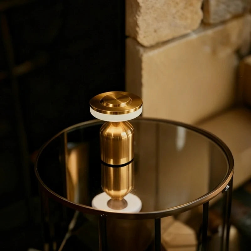 Mini Metal Cordless Table Lamp