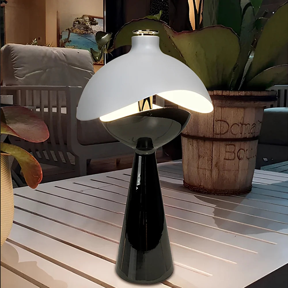 Layered Dome Cordless Table Lamp