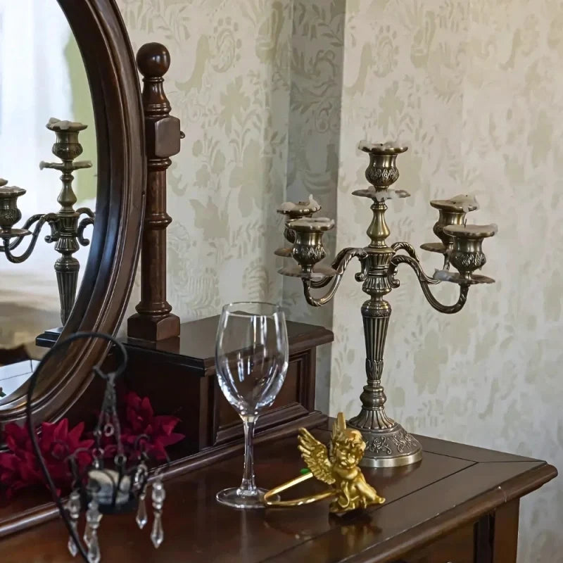 Baroque Metal Candelabra