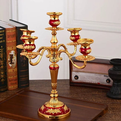Baroque Metal Candelabra