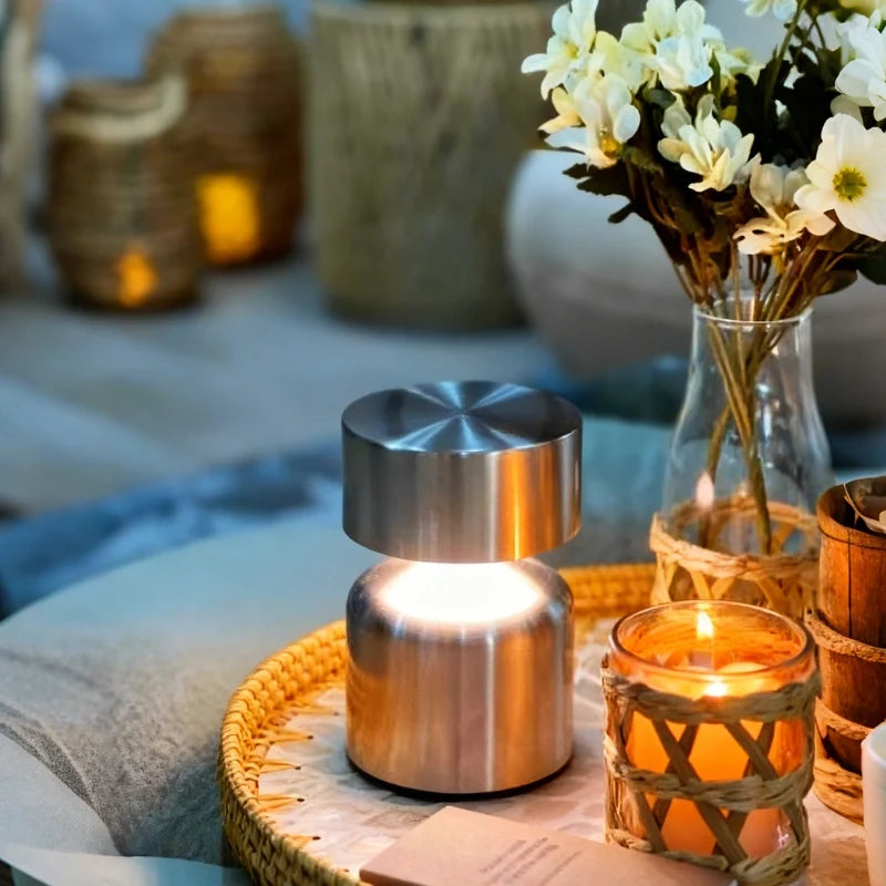 Mini Metal Cordless Table Lamp