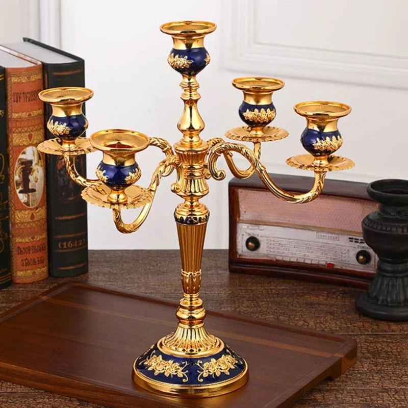 Baroque Metal Candelabra