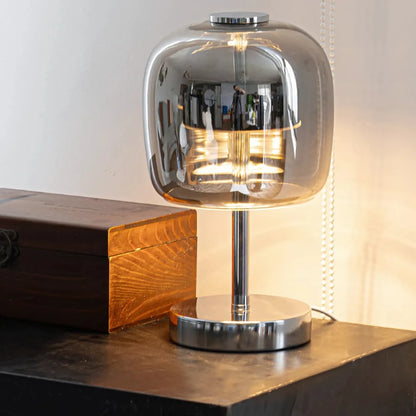 Frosted Glass Globe Table Lamp