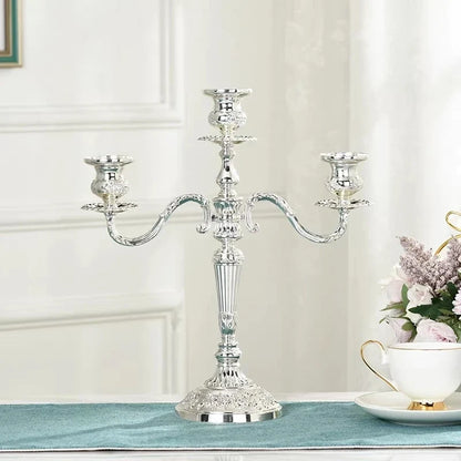 Baroque Metal Candelabra