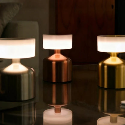 Mini Metal Cordless Table Lamp