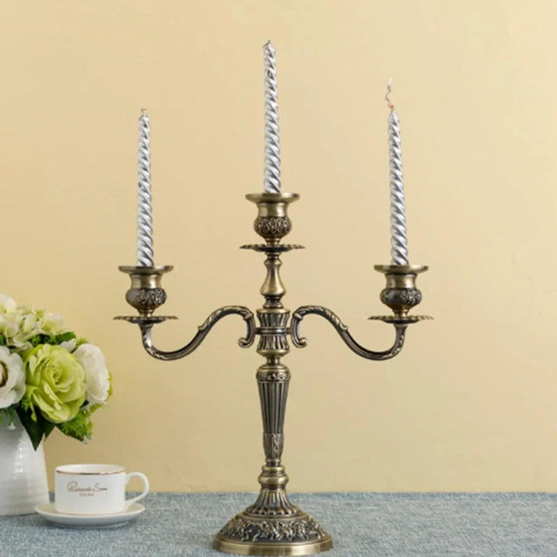 Baroque Metal Candelabra
