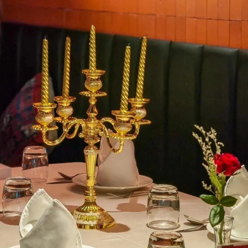 Baroque Metal Candelabra