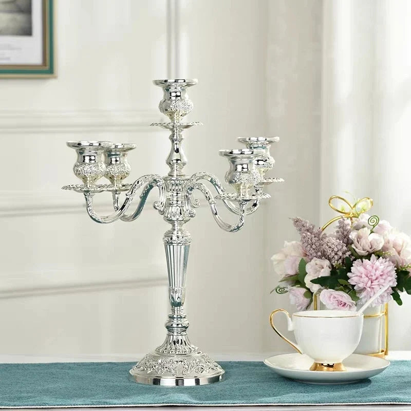 Baroque Metal Candelabra