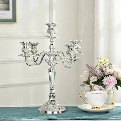 Baroque Metal Candelabra