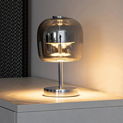 Frosted Glass Globe Table Lamp