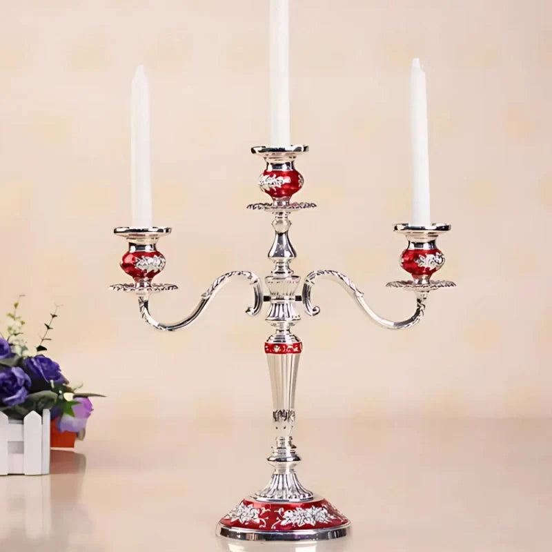Baroque Metal Candelabra