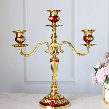 Baroque Metal Candelabra