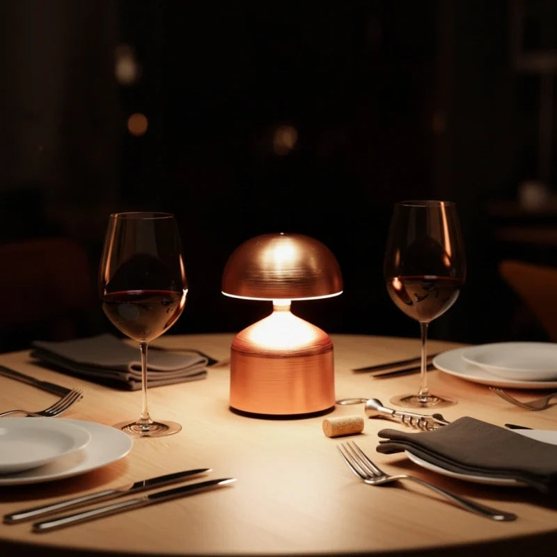 Mini Metal Cordless Table Lamp