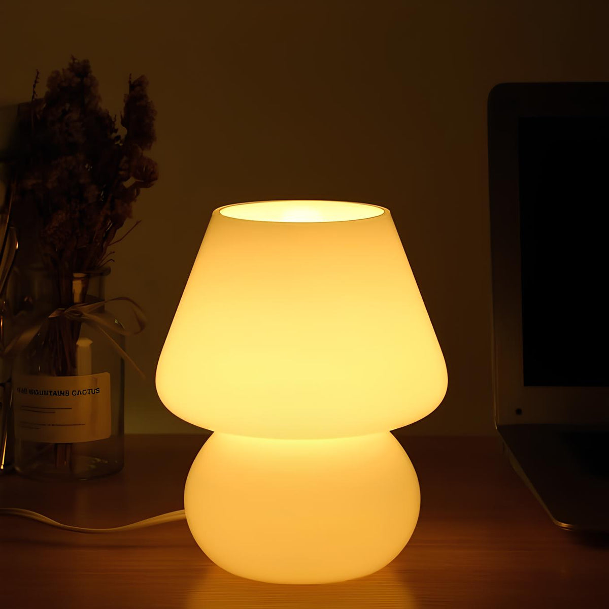 Hand-Blown Glass Table Lamp