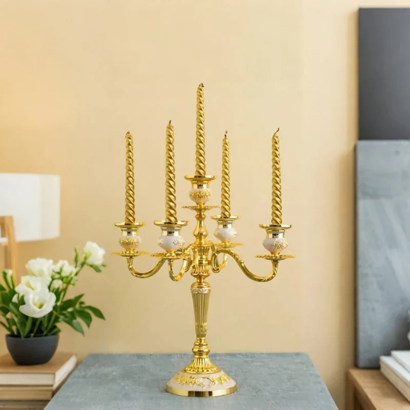 Baroque Metal Candelabra