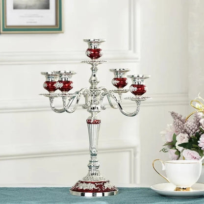 Baroque Metal Candelabra