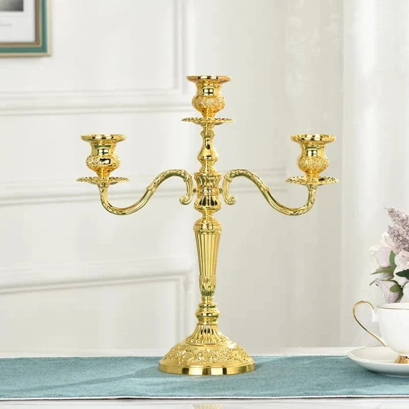 Baroque Metal Candelabra