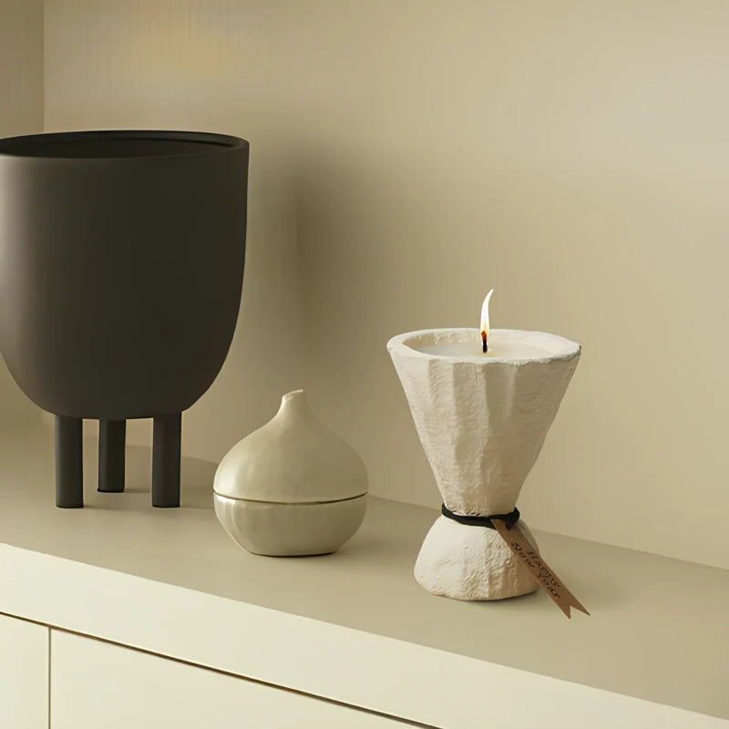 Cement Candle Holder