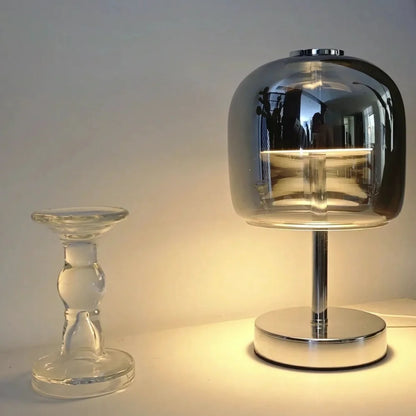 Frosted Glass Globe Table Lamp
