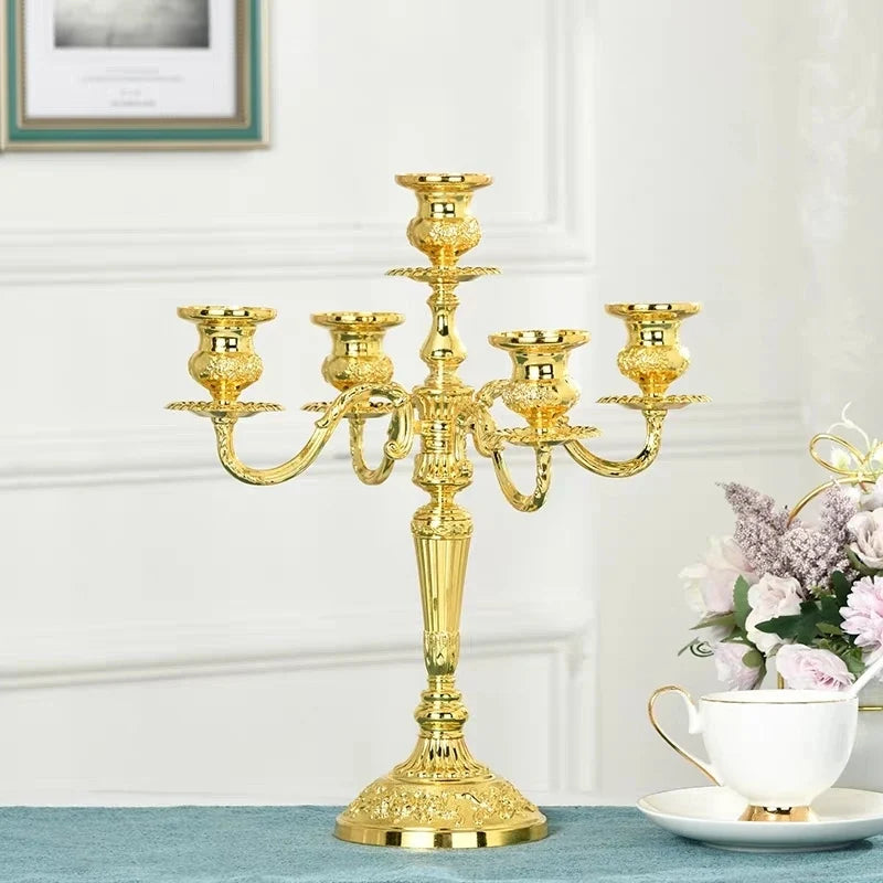 Baroque Metal Candelabra