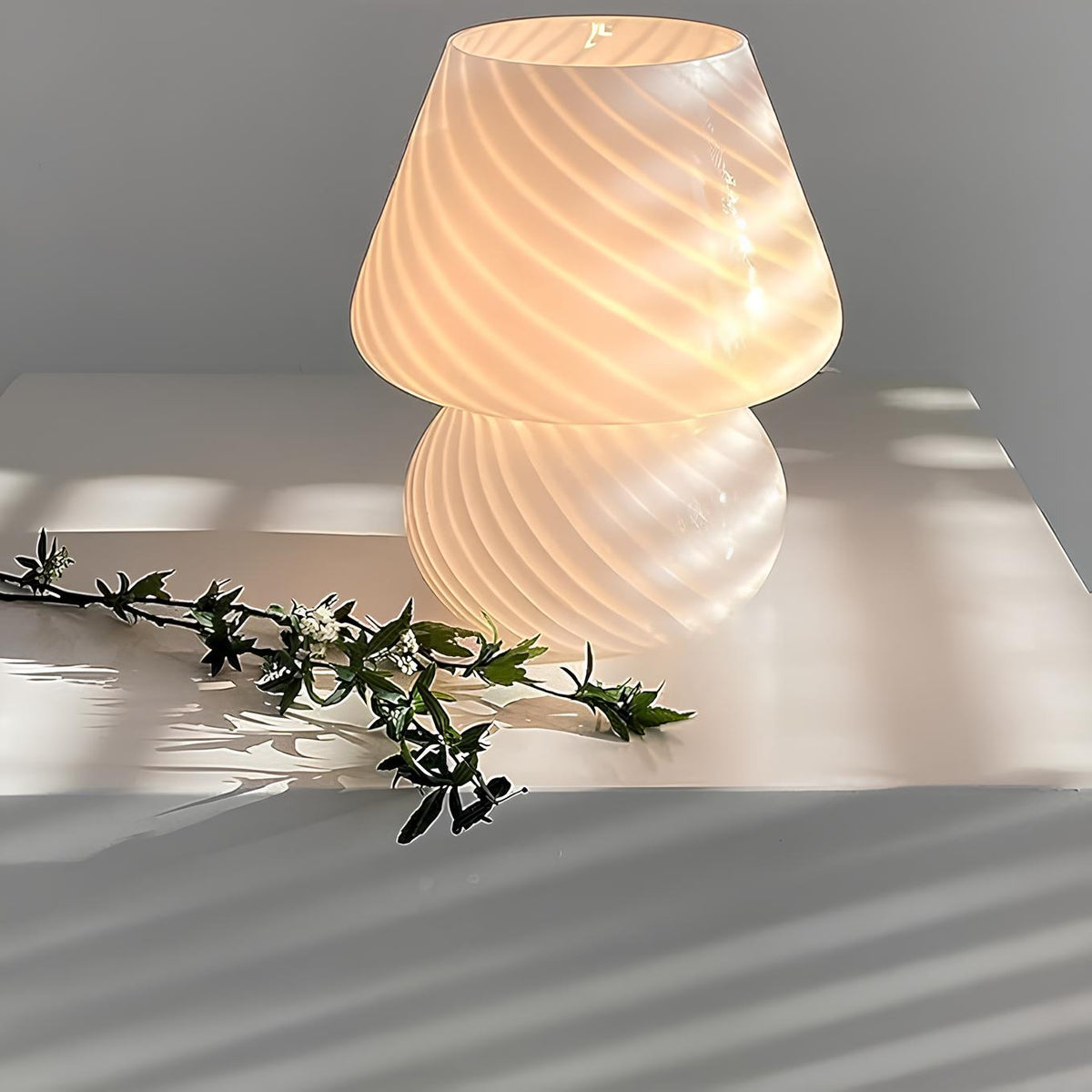 Hand-Blown Glass Table Lamp