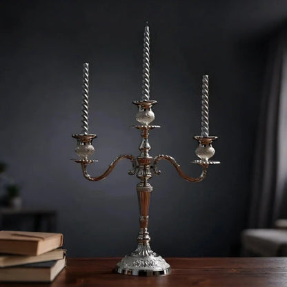 Baroque Metal Candelabra