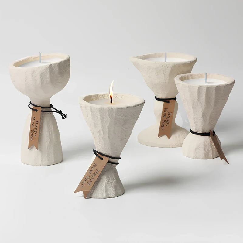 Cement Candle Holder