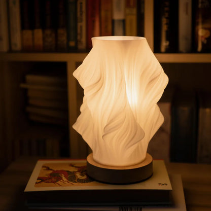 Pleated Shade USB Table Lamp