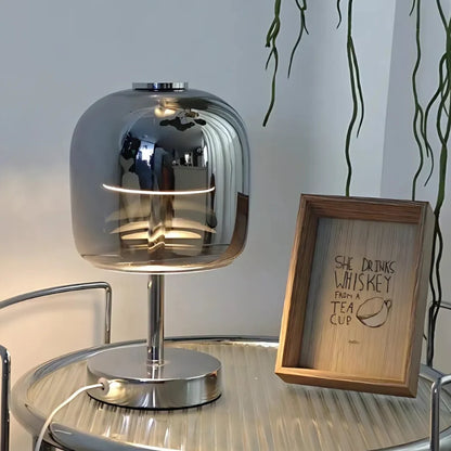 Frosted Glass Globe Table Lamp