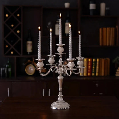 Baroque Metal Candelabra