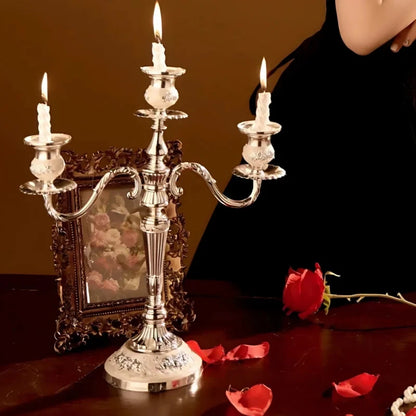 Baroque Metal Candelabra