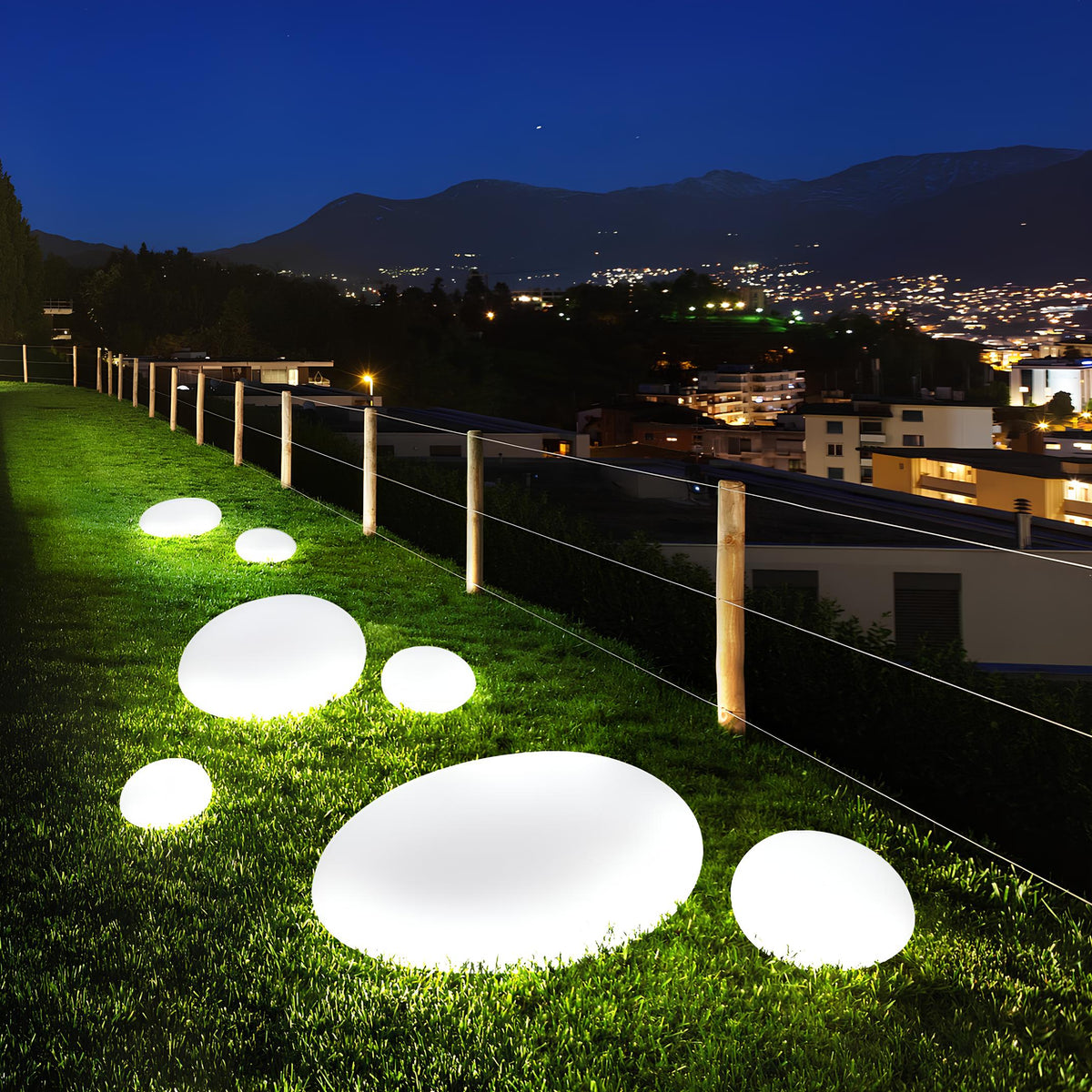 Stone-Shaped Garden Light
