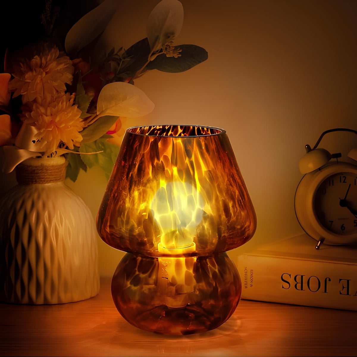 Hand-Blown Glass Table Lamp
