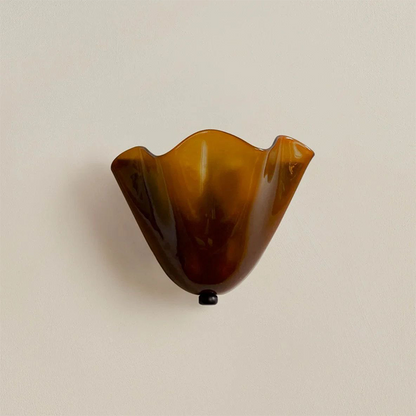 French Petal Glass Wall Sconce