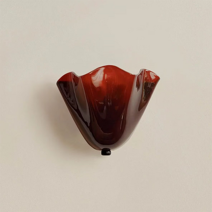 French Petal Glass Wall Sconce