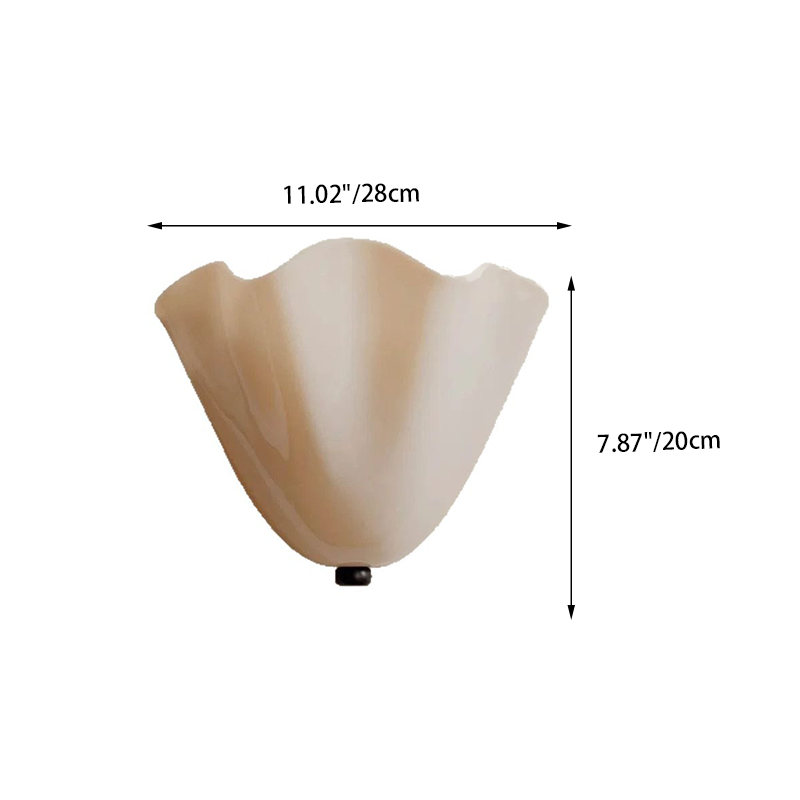 French Petal Glass Wall Sconce