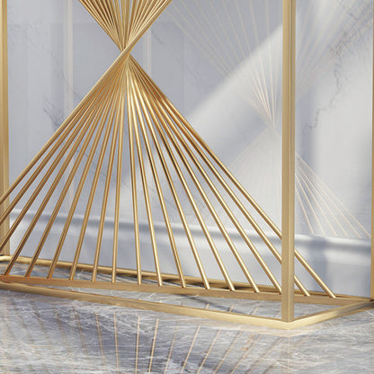 Marble-Effect Console Table