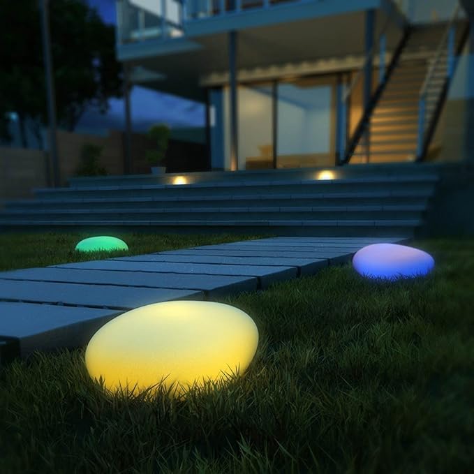 Stone-Shaped Garden Light