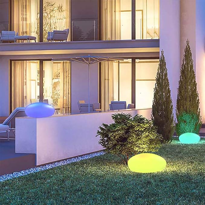 Stone-Shaped Garden Light