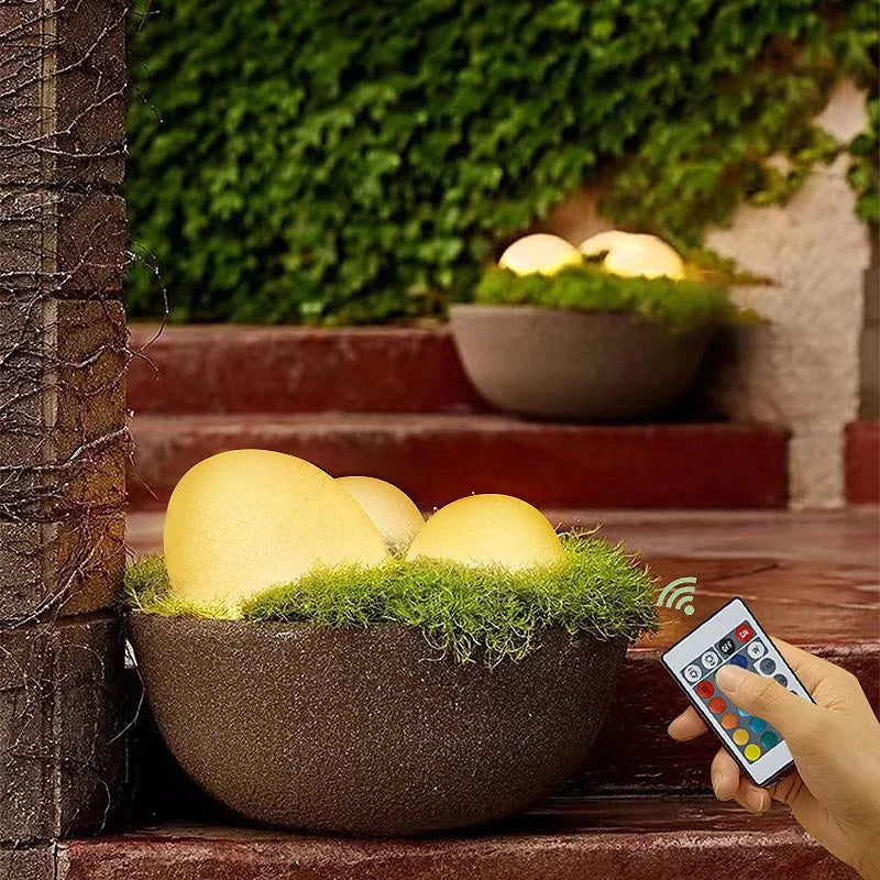 Stone-Shaped Garden Light