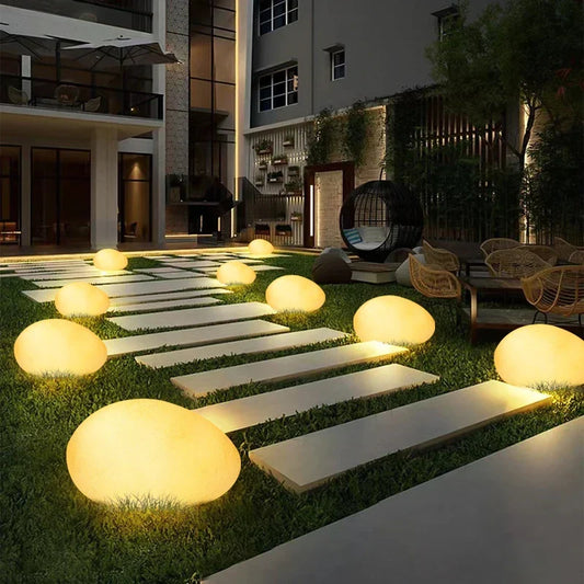 Stone-Shaped Garden Light