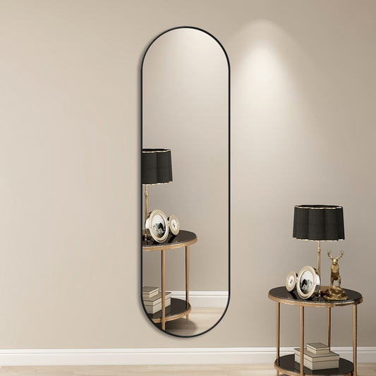 Oval Full-Length Wall Mirror