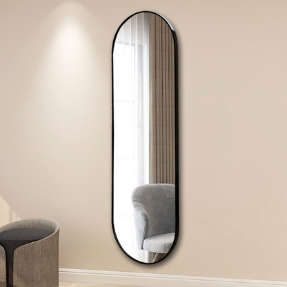 Oval Full-Length Wall Mirror