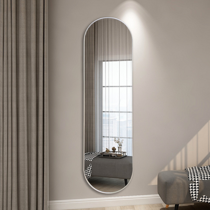 Oval Full-Length Wall Mirror