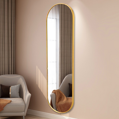 Oval Full-Length Wall Mirror
